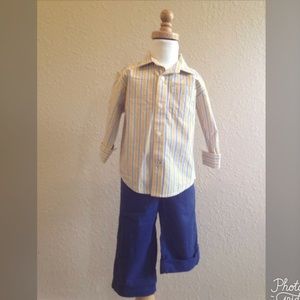 NWT Gymboree Button Down Shirt & Pants 2T
